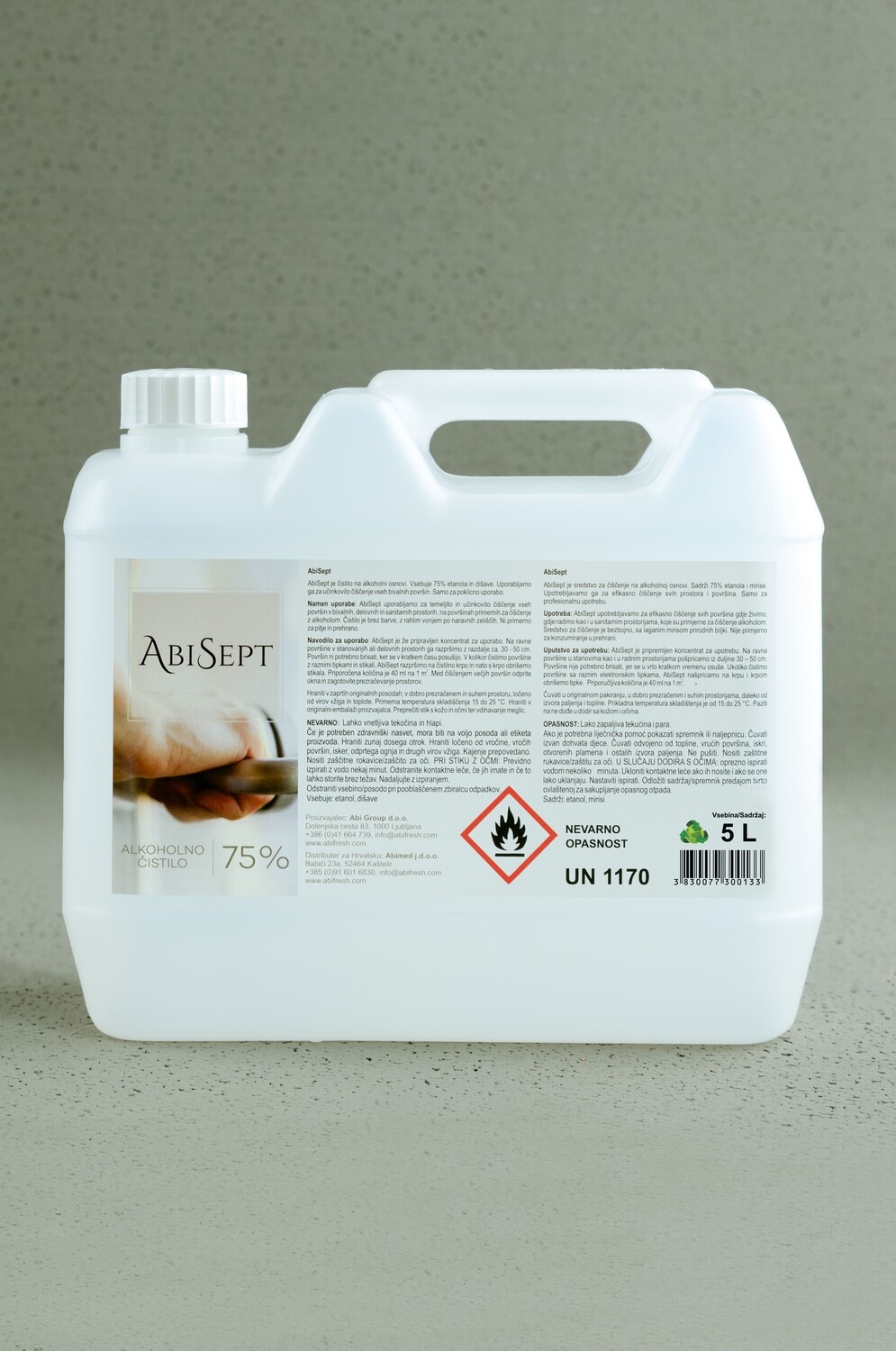 AbiSept 75% alk. čistilo 5,0 L